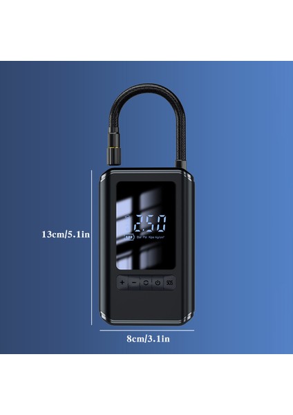 Kablosuz Taşınabilir Elektrikli Lastik Pompası - Araba, Bisiklet, Motosiklet (Yurt Dışından) fiyatları