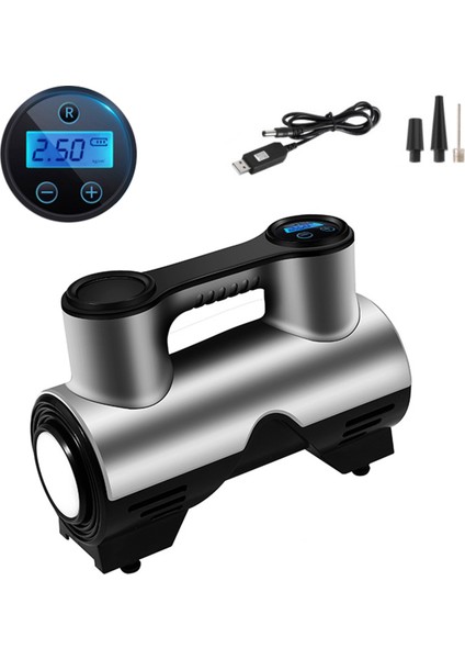 Taşınabilir Dijital Lastik Pompası LED Otomatik Kapanma - Araba, Bisiklet, Motosiklet (Yurt Dışından)