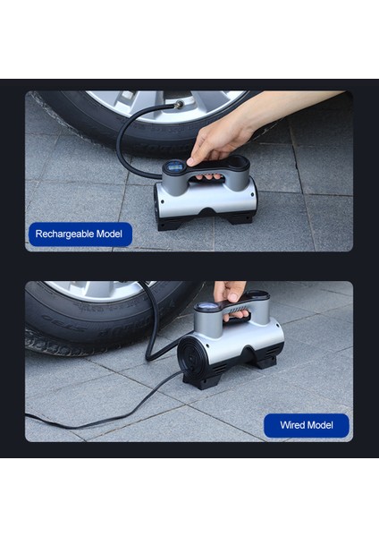 Taşınabilir Dijital Lastik Pompası LED Otomatik Kapanma - Araba, Bisiklet, Motosiklet (Yurt Dışından)
