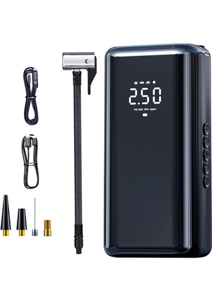 Taşınabilir 150PSI 4500MAH Hava Kompresörü - Araba, Bisiklet, Motosiklet ve Toplar Için (Yurt Dışından)