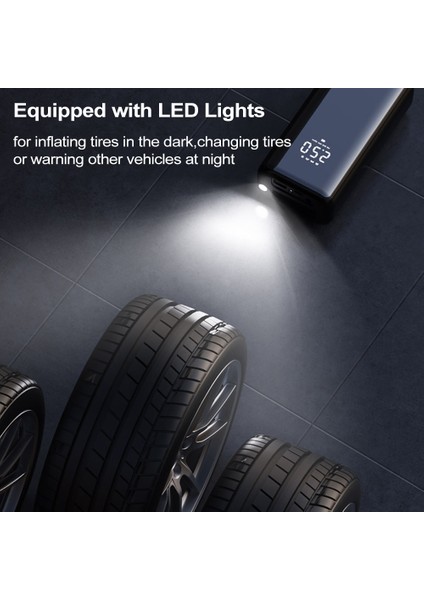 Taşınabilir 150PSI 4500MAH Hava Kompresörü - Araba, Bisiklet, Motosiklet ve Toplar Için (Yurt Dışından) modelleri