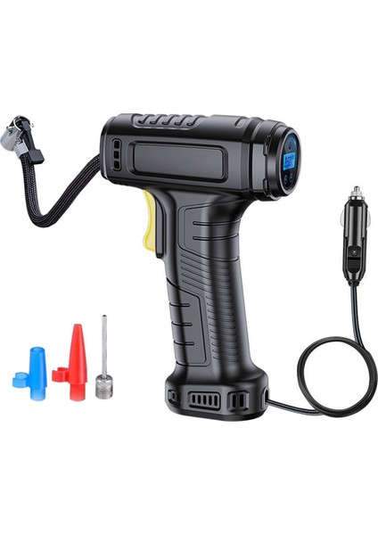 12V LED Işıklı Taşınabilir Lastik Pompası - Araba, Motosiklet, Bisiklet (Yurt Dışından)