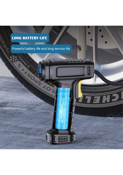 12V LED Işıklı Taşınabilir Lastik Pompası - Araba, Motosiklet, Bisiklet (Yurt Dışından) modelleri