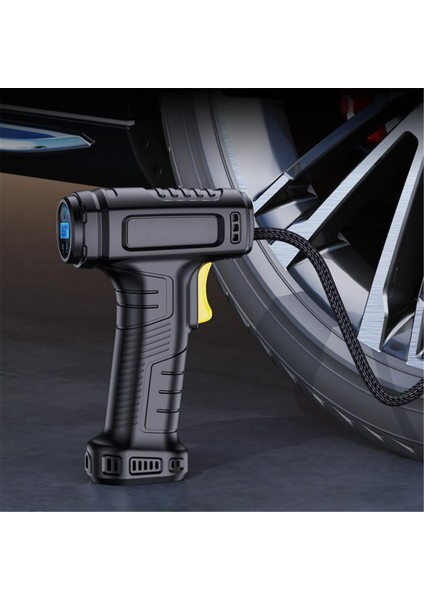 12V LED Işıklı Taşınabilir Lastik Pompası - Araba, Motosiklet, Bisiklet (Yurt Dışından) fırsatları