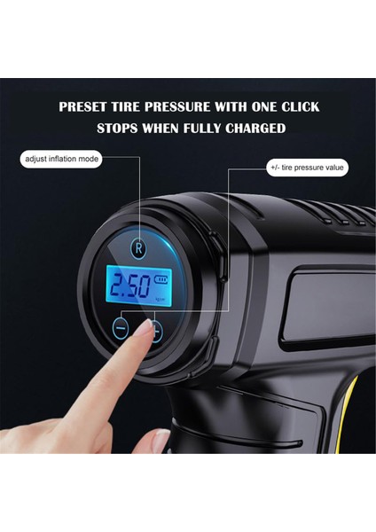 12V LED Işıklı Taşınabilir Lastik Pompası - Araba, Motosiklet, Bisiklet (Yurt Dışından) indirimleri