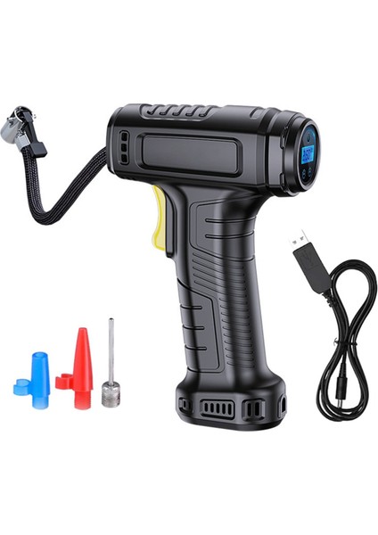 12V Taşınabilir LED Işıklı Lastik Kompresörü - Araba, Motosiklet, Bisiklet (Yurt Dışından)