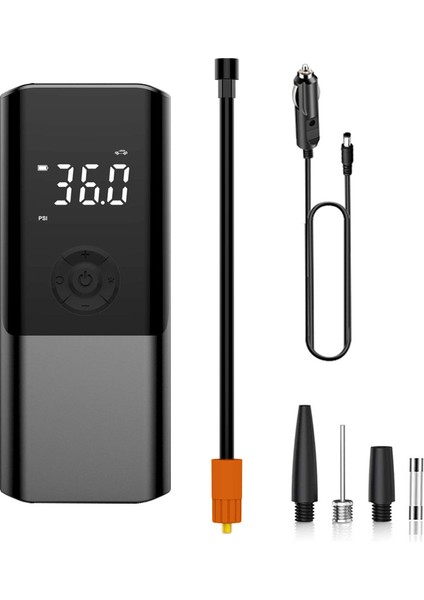 150PSI LED Işıklı Otomatik Kapanmalı Kablolu Hava Pompası - Araba, Motosiklet, Bisiklet (Yurt Dışından)