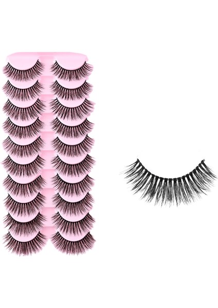 Takma Kirpikler Doğal Karikatür Görünümü (Yurt Dışından)