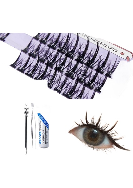 Takma Kirpikler Doğal Karikatür Görünümü (Yurt Dışından)