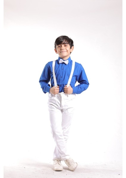 Erkek Çocuk Klasik Dakron Gömlek 23 Nisan Gösteri Kıyafeti