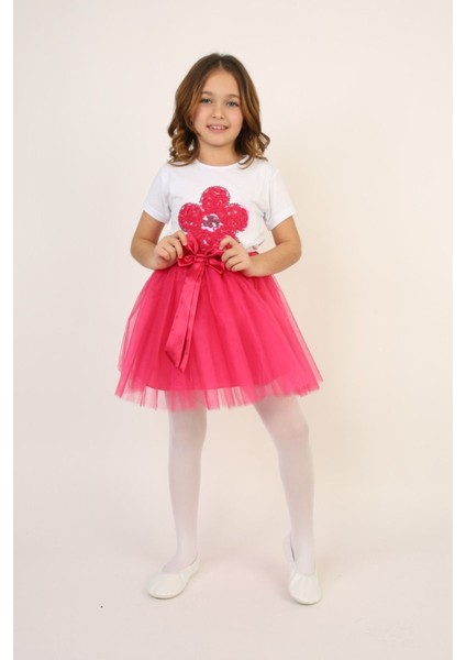 Kız Çocuk Alt-Üst Takım 23 Nisan 29 Ekim 19 Mayıs Gösteri Kıyafetleri Taç Toka Pisi Pisi fiyatları