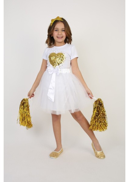 Kız Çocuk Alt-Üst Takım 23 Nisan 29 Ekim 19 Mayıs Gösteri Kıyafetleri Taç Toka Pisi Pisi modelleri