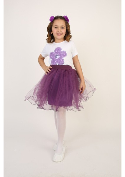 Kız Çocuk Alt-Üst Takım 23 Nisan 29 Ekim 19 Mayıs Gösteri Kıyafetleri Taç Toka Pisi Pisi