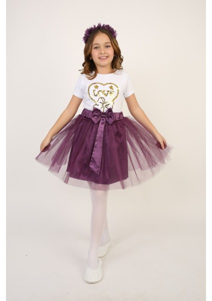 Kız Çocuk Alt-Üst Takım 23 Nisan 29 Ekim 19 Mayıs Gösteri Kıyafetleri Taç Toka Pisi Pisi fiyatları