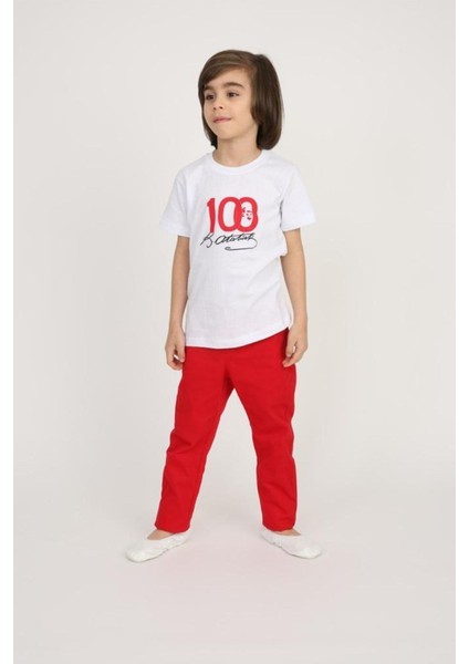 Erkek Çocuk 23 Nisan 29 Ekim T-Shirt Pantolon Takım fırsatları
