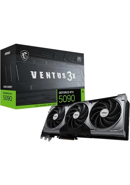 Msı Geforce Rtx 5090 Ventus 3x Oc 32G Gddr7 512BIT Dlss 4 Ekran Kartı