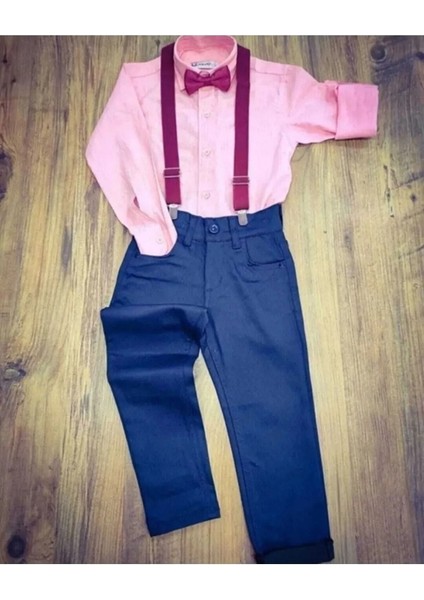 Erkek Çocuk 23 Nisan 19 Mayıs Pantolon Gömlek 3lü Takım
