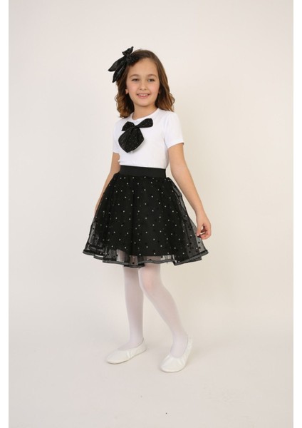 Kız Çocuk Alt-Üst Takım 23 Nisan 29 Ekim 19 Mayıs Gösteri Kıyafetleri Taç Toka Pisi Pisi Dahil fiyatları