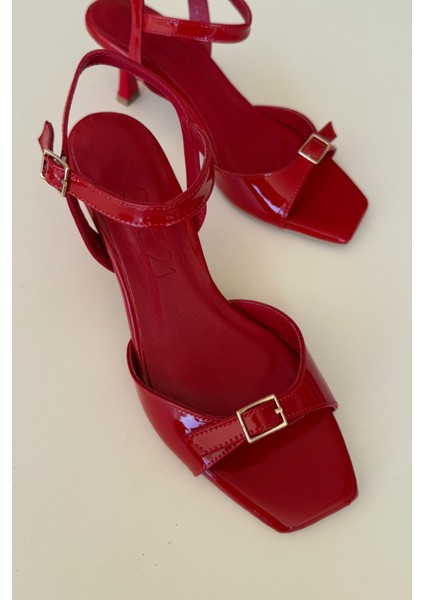 Blush Kırmızı Hakiki Deri Topuklu Ayakkabı modelleri