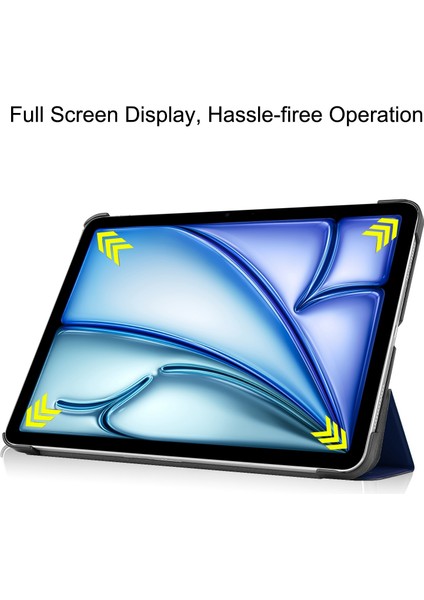 iPad Air 13 2024/2025 Için Akıllı Deri Tablet Kılıfı (Yurt Dışından)