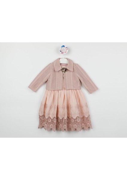 Kız Çocuk Elbise Ceketli