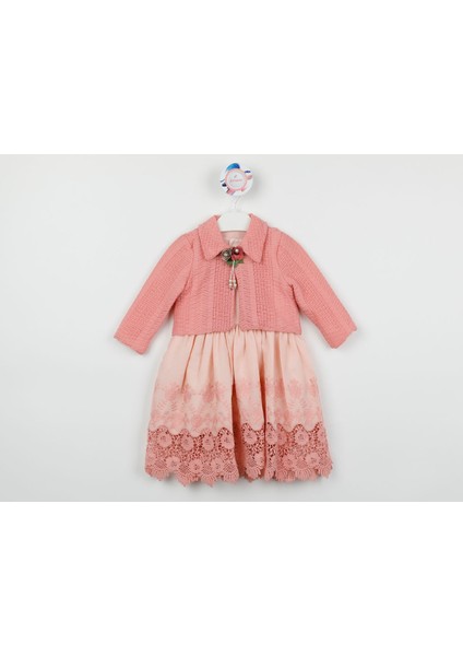 Kız Çocuk Elbise Ceketli