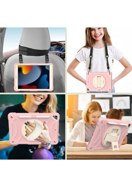 Pc + Silikon Kılıf iPad 10.2 2021/2020/2019 Için (Yurt Dışından)