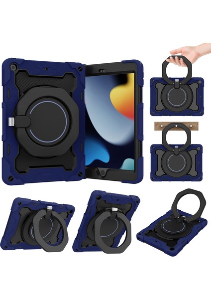iPad 10.2 2021 Için Kontrast Renkli Kılıf (Yurt Dışından)