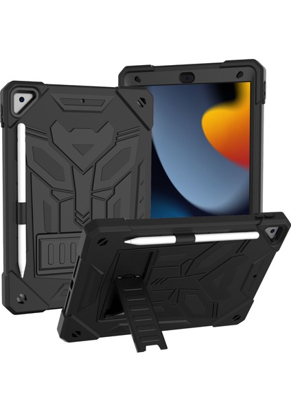 iPad 10.2 2019/2020/2021 Için Silikon+Pc Tablet Kılıfı (Yurt Dışından)