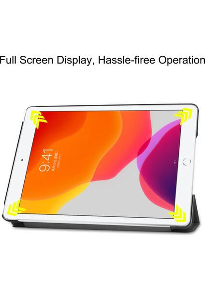 iPad 10.2 Için Custer Texture Deri Kılıf (Yurt Dışından)