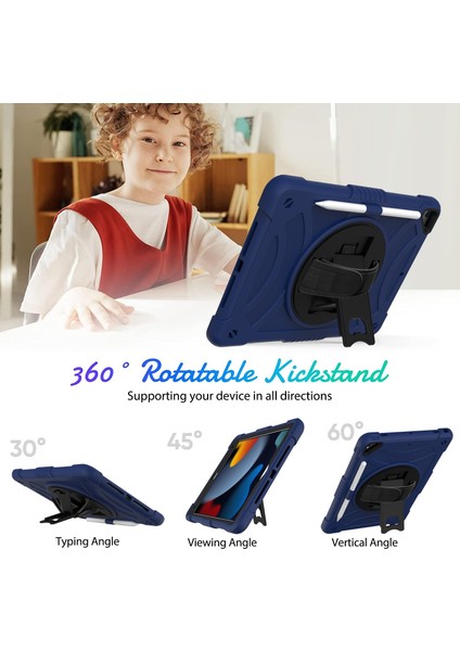 Pc + Silikon Kılıf iPad 10.2 2021/2020/2019 Için (Yurt Dışından)