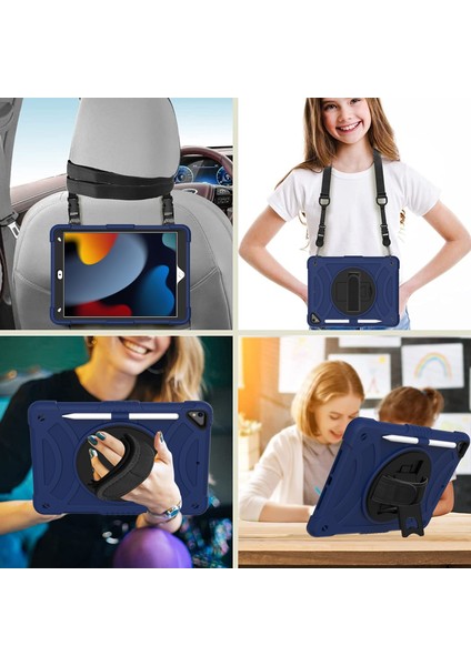 Pc + Silikon Kılıf iPad 10.2 2021/2020/2019 Için (Yurt Dışından)