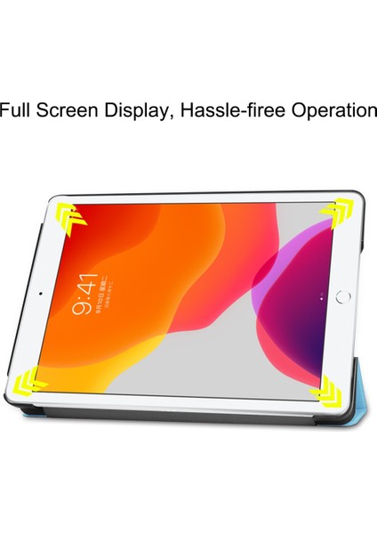 iPad 10.2 Için Custer Texture Deri Kılıf (Yurt Dışından)