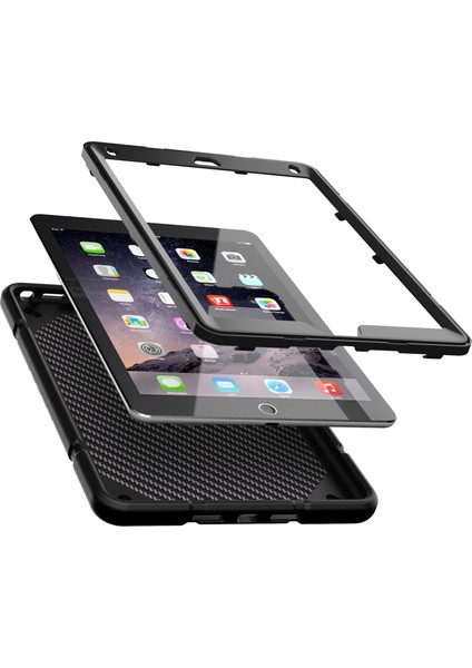 iPad 9.7 2018 / Hava / Hava 2 Için Silikon Hibrit Pc Kılıfı (Yurt Dışından) modelleri