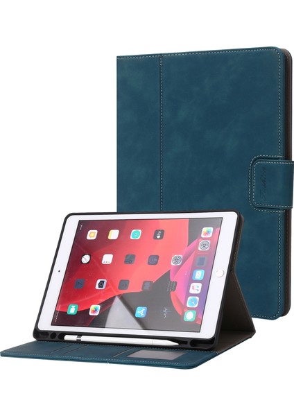 iPad 10.2 2019/2020/2021 Için Buzağı Dokulu Deri Kılıf (Yurt Dışından)