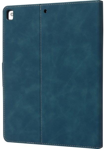 iPad 10.2 2019/2020/2021 Için Buzağı Dokulu Deri Kılıf (Yurt Dışından)