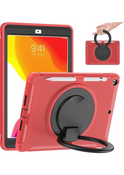 iPad 10.2 2021/2020/2019 Için Silikon + Pc Koruyucu Kılıf (Yurt Dışından)