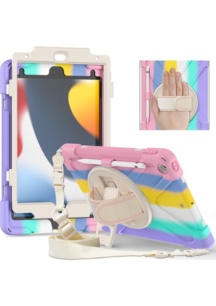 iPad 10.2 2021/2020/2019 Için Silikon + Pc Kılıfı (Yurt Dışından)