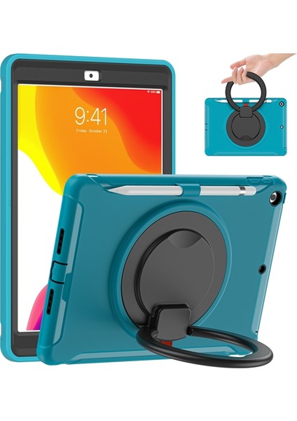 iPad 10.2 2021/2020/2019 Için Silikon + Pc Koruyucu Kılıf (Yurt Dışından)