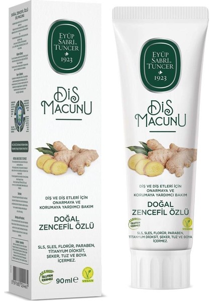 Nessiworld Eyüp Sabri Tuncer Doğal Diş Macunu 90 gr Zencefil Özlü