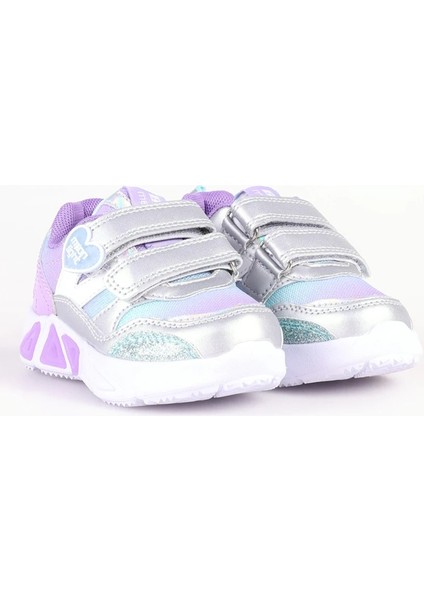 Işıklı Kız Çocuk Sneaker Gri-Lila fırsatları
