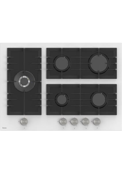 Flowart Bl Modüler Seriisi 3'lü Beyaz Ankastre Set ( QBL62CB-BL136-D064 )