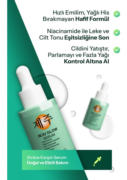 Yağlanma Akne ve Siyah Nokta Karşıtı Serum 30 ml