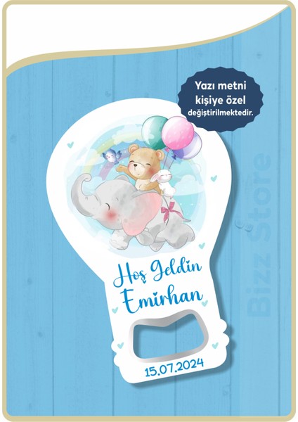 - Açacaklı Magnet No:07 - Doğum Günü Hatırası (10 Adet)