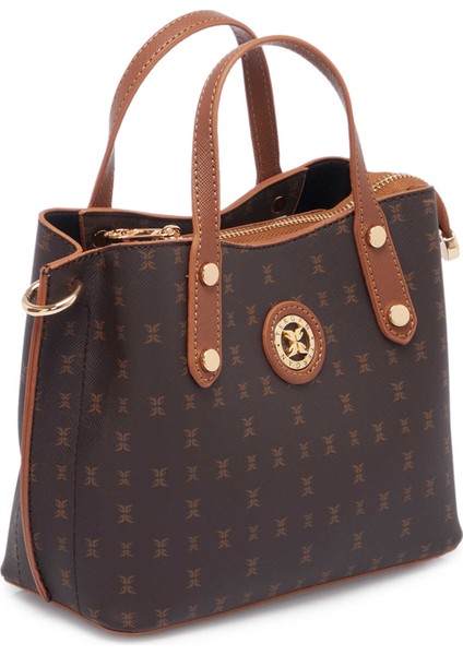 Kahve Print Kadın Omuz Çantası - S25Y1PR09169-T4J