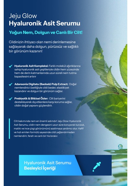 Hyaluronic Acid Dolgunlaştırıcı Nemlendirici Ve Anti-Aging Serum 30 Ml