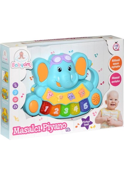 Nessiworld 855-31A-24 birliktoys, Babycim Masalcı Piyano-Fil
