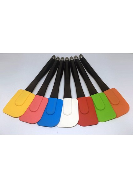 Dekoratif Renkli Silikon Spatula Pratik Sevimli Spatula Kaşık (4172)