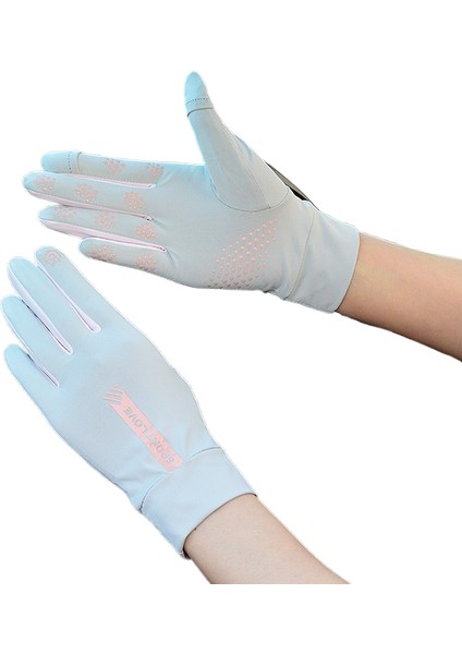 Yeni Buz Ipek Güneş Kremi Kısa Dokunmatik Ekran Kaymaz Ince Anti Ultraviyole Sürüş ve Bisiklet Elnleri (Yurt Dışından)