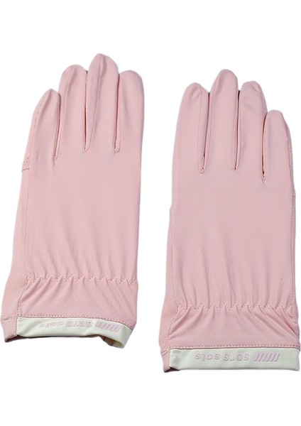 Yeni Buz Ipek Güneş Kremi Kadın Yaz Sürüşü Açık Anti Ultraviyole Tam Parmak Kaymaz Dokunmatik Ekran Nefes Alabilen Eln (Yurt Dışından)